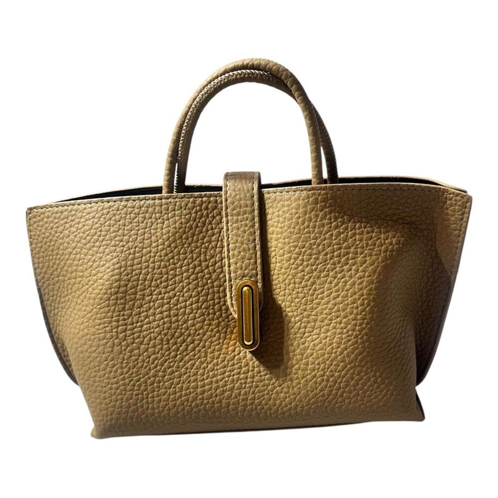 Soft Tan Leather Like Tote
